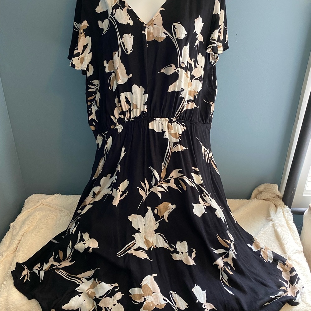 Black and Cream Merona Dress